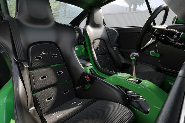 singer world 911 carrera coupe interior